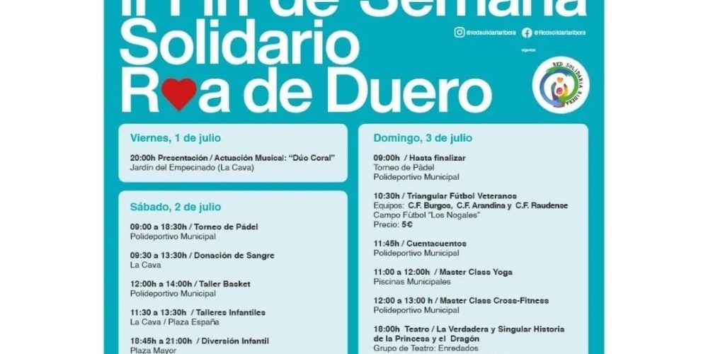 II Fin de Semana Solidario Roa de Duero